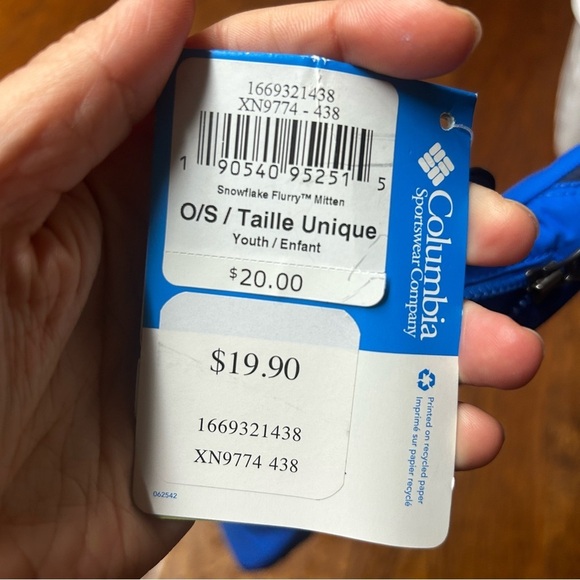 Columbia snowflake flurry mittens NWT - Picture 3 of 3